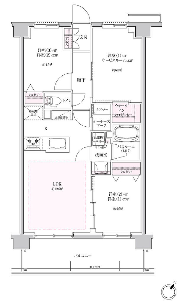 ブリシア大宮 氷川の杜 間取り D