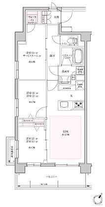 ブリシア大宮 氷川の杜 間取り A