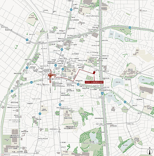 リフローレ岡崎駅EAST 現地案内図