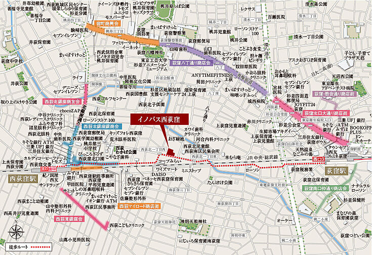イノバス西荻窪 現地案内図