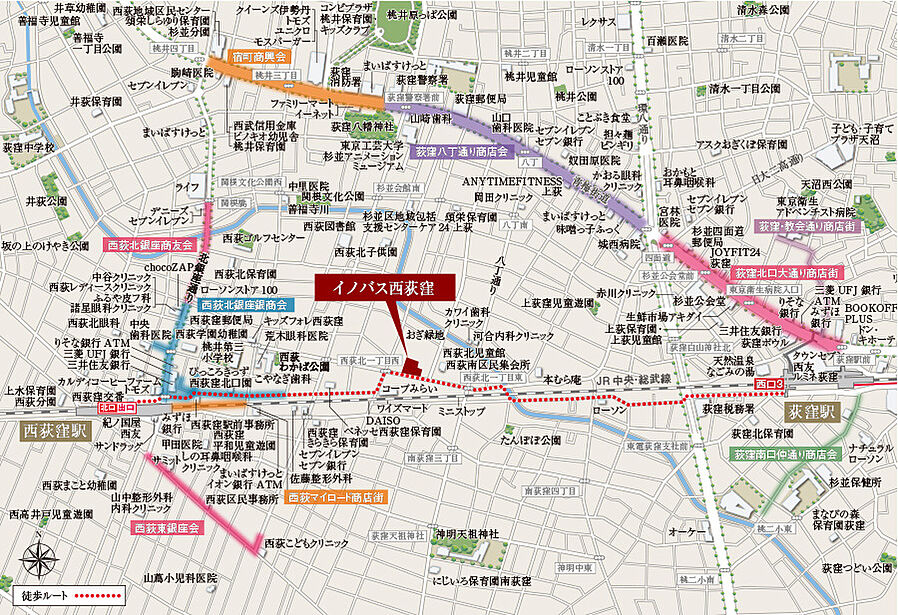 イノバス西荻窪：案内図