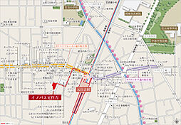 イノバス元住吉 現地案内図