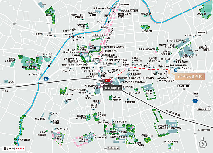 イノバス大泉学園 現地案内図