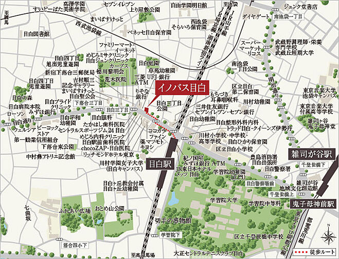 イノバス目白 現地案内図