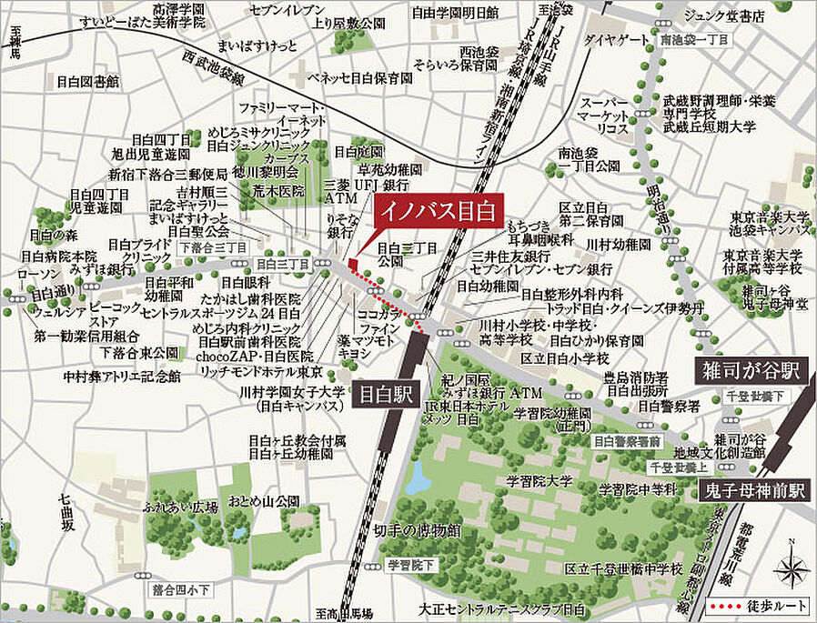 イノバス目白：案内図