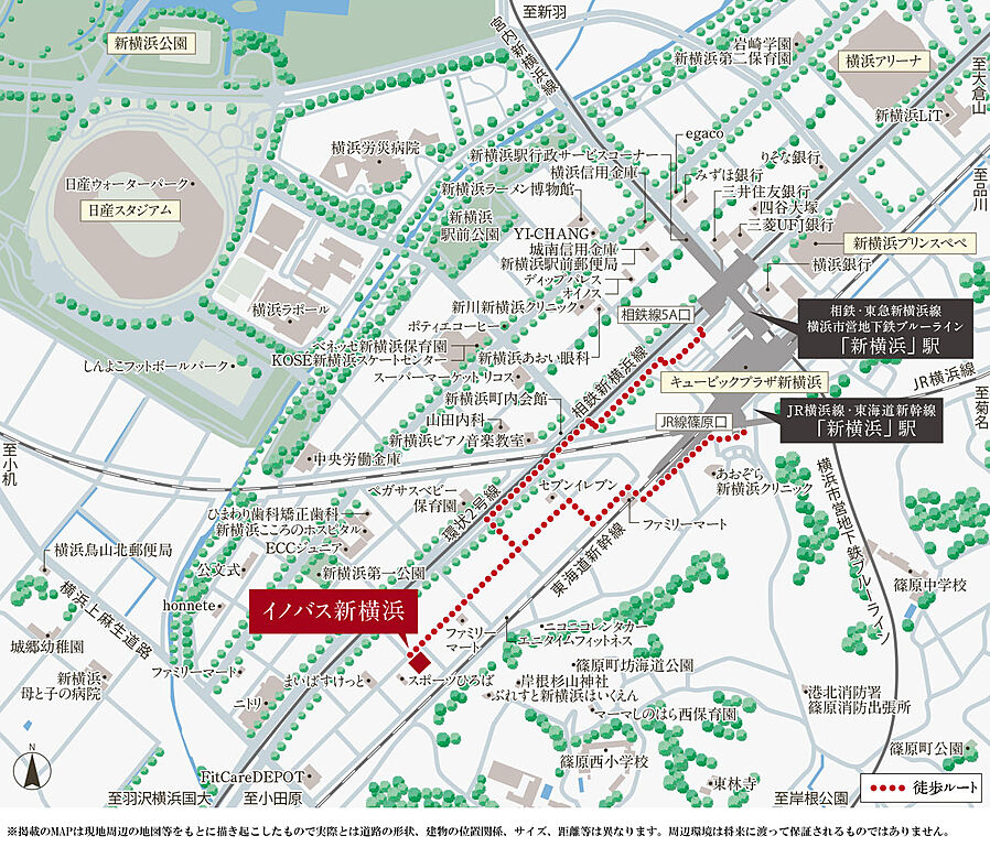 イノバス新横浜：案内図