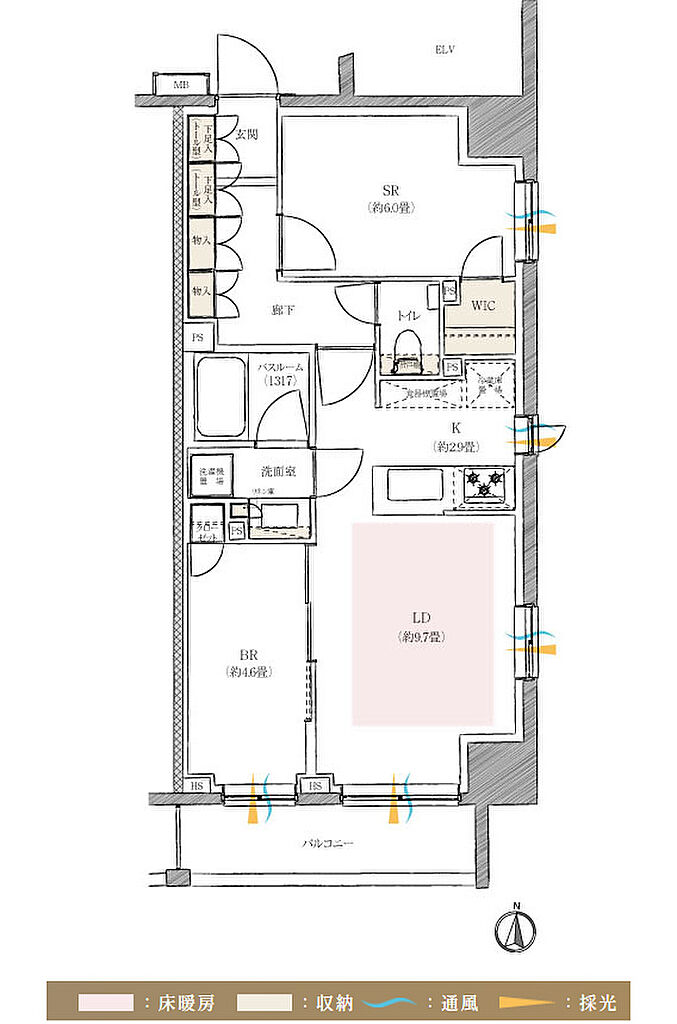 イノバス錦糸町 間取り C1