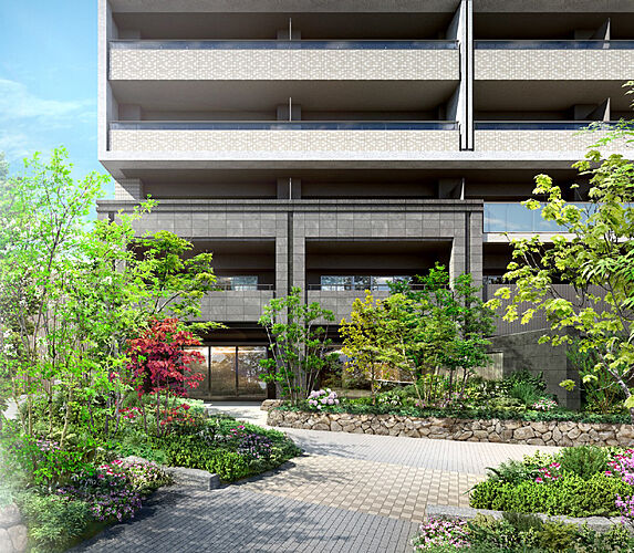 カサーレ鶴見プライムプレイス エントランスアプローチ完成予想図