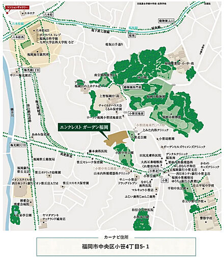 エンクレストガーデン福岡 現地案内図