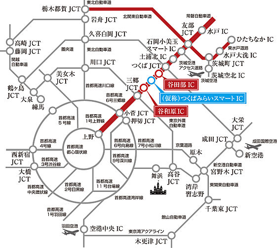 リナージュつくばみらい アクセス図