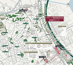 ワザック横濱新杉田 モデルルーム案内図