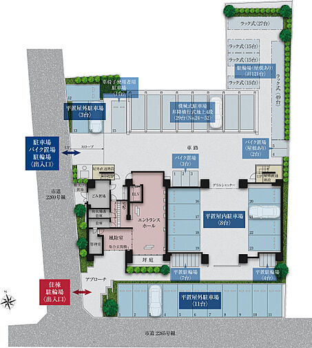 ワザック小山城山町 共用部