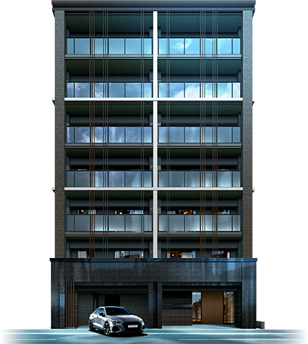 ヴェリテ元離宮二条城 外観完成予想図