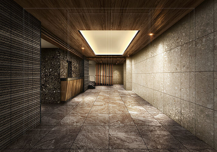 ヴェリテ元離宮二条城 エントランスホール完成予想図