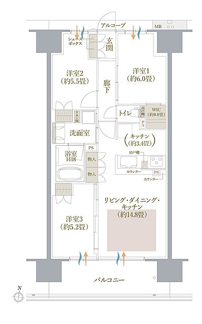 タイプ：U