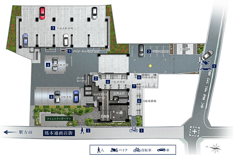 ヴェリテ鳳 共用部