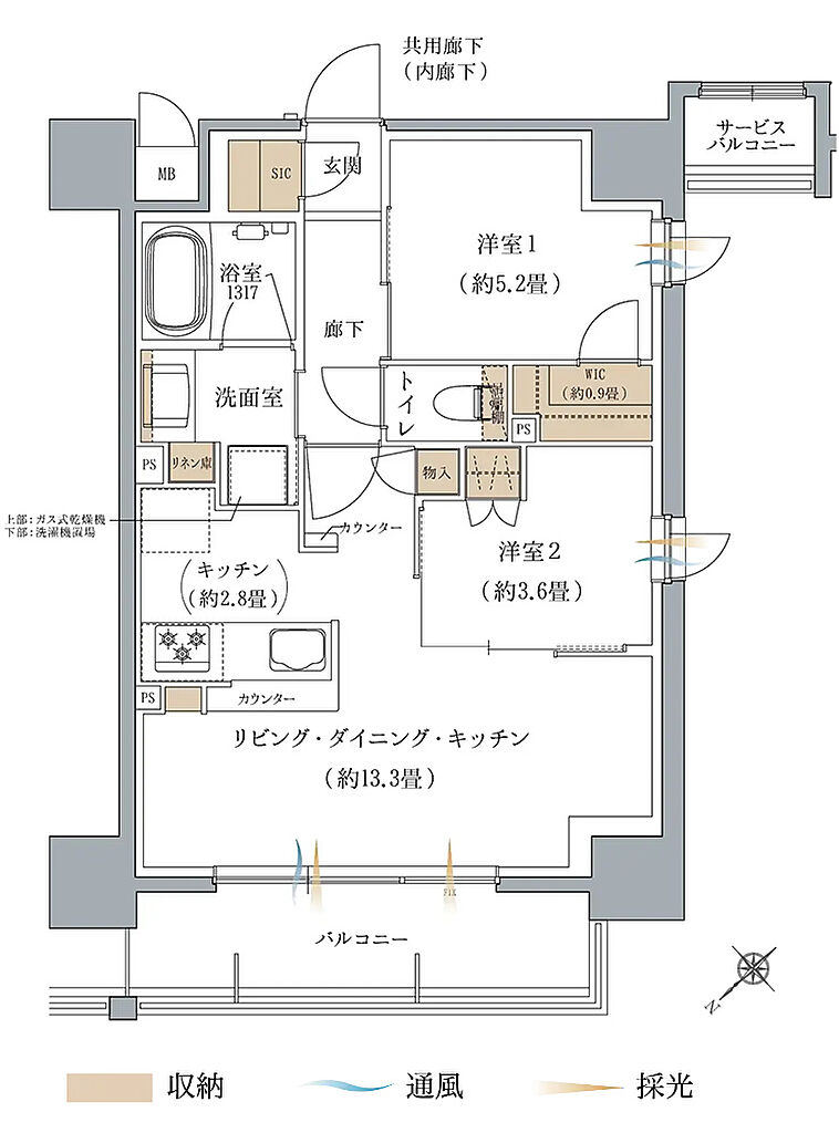 ヴェリテモア大阪梅田 間取り D