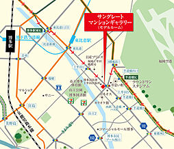 サングレート今宿駅南 モデルルーム案内図