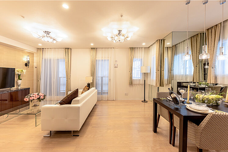 グランファーレ真駒内グランフォレスト リビングダイニング