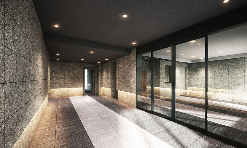 グランファーレ南郷13丁目駅前 エントランスホール完成予想CG