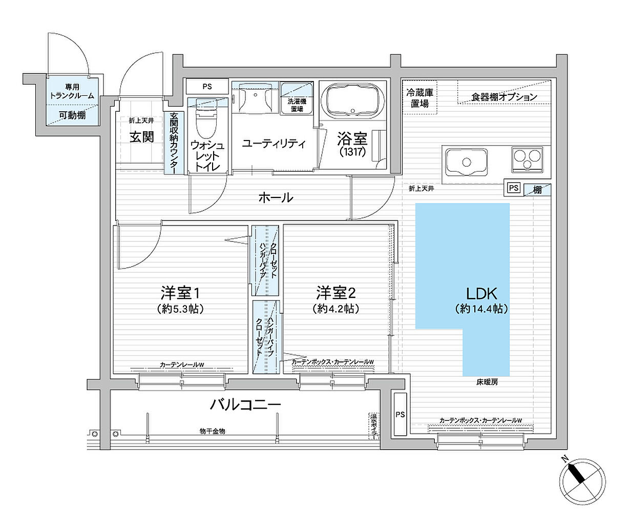 グランファーレ南郷13丁目駅前 間取り A