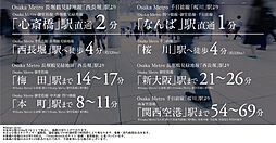 シエリアタワー大阪堀江 アクセス図