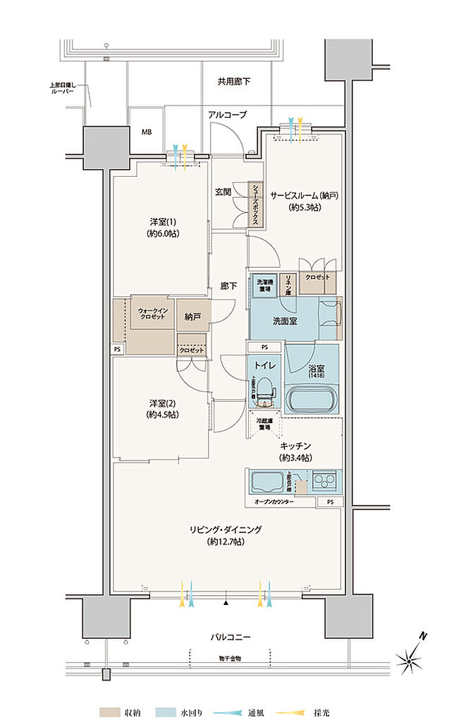 シエリアシティ星田駅前＜イーストスクエア＞ 間取り EI