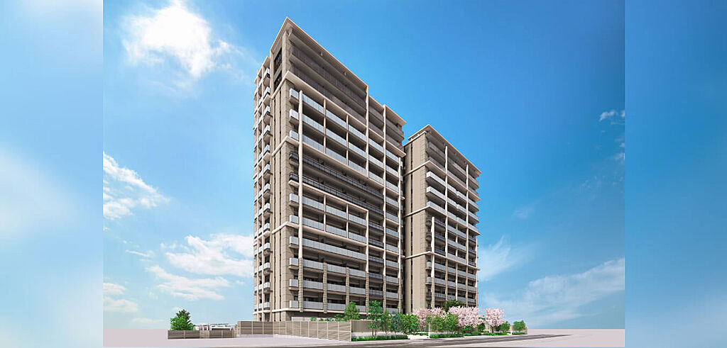 シエリア京橋 ウエスト＆イースト 外観完成予想図