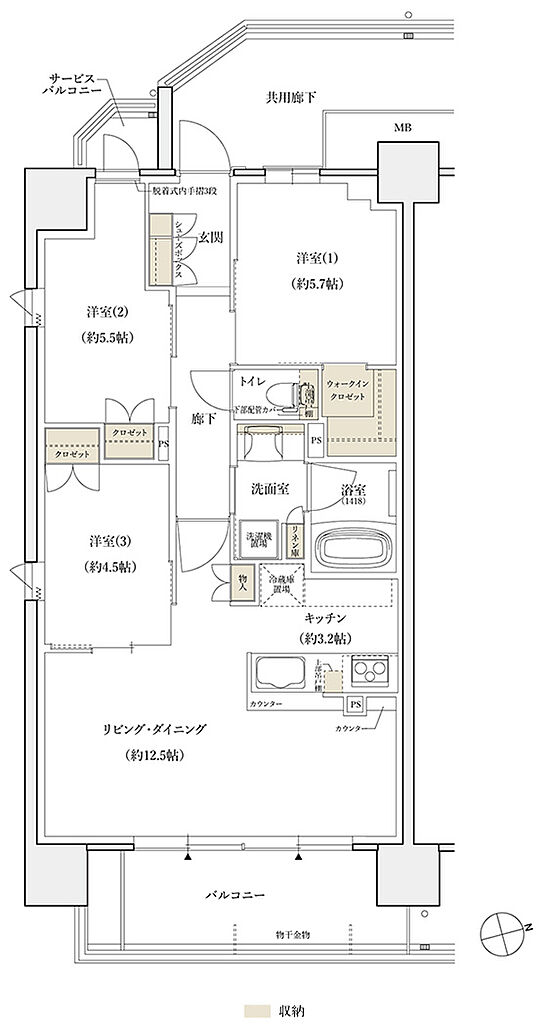 シエリア門真南駅前 間取り J