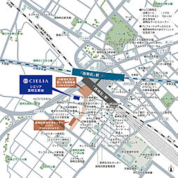 シエリア西明石駅前 現地案内図