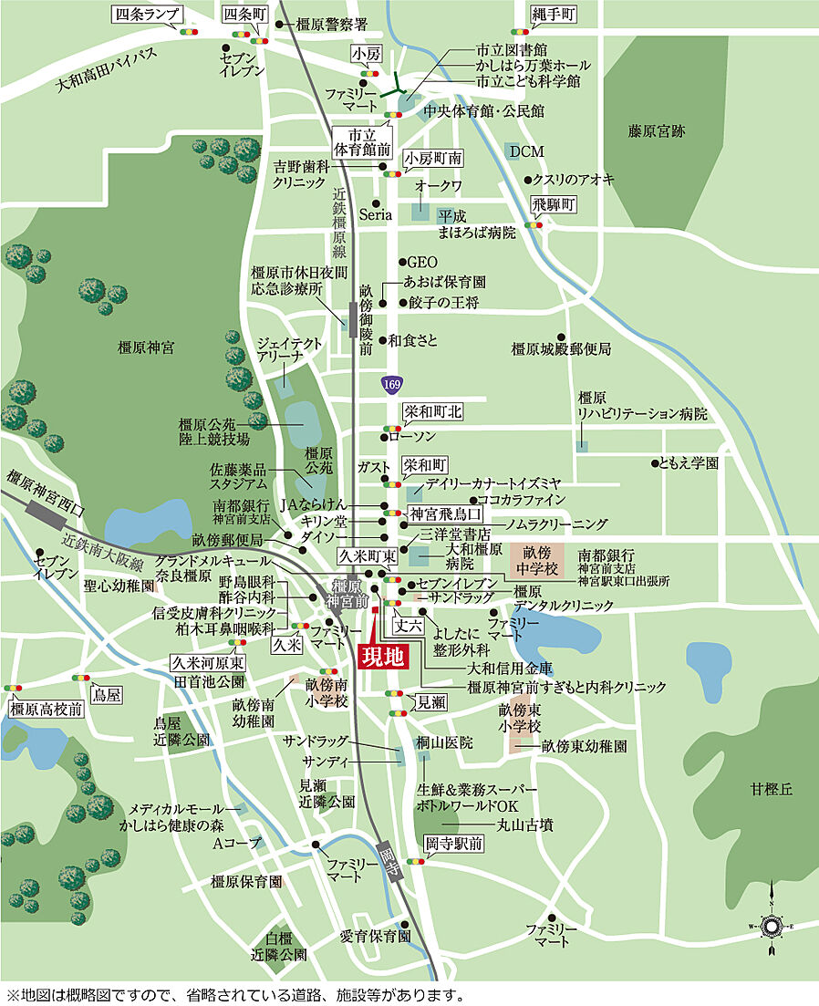 ピアッツァレジデンス橿原神宮駅前：案内図