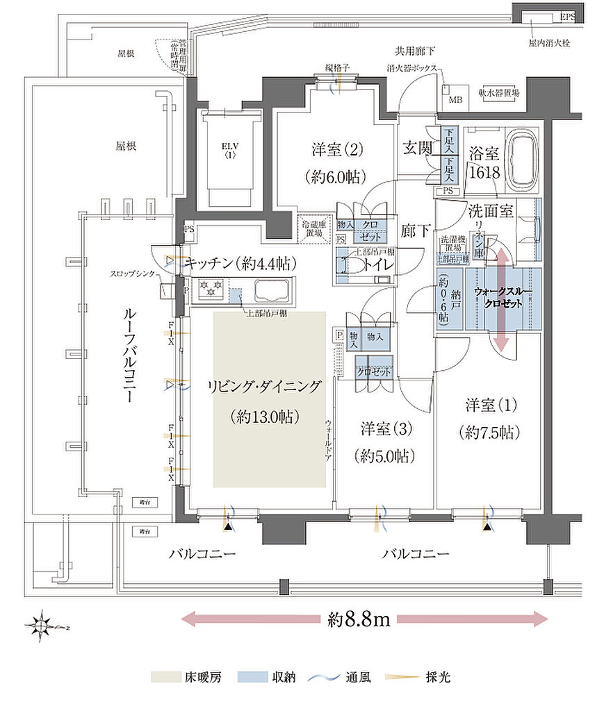 クレヴィア練馬レジデンス 間取り Or
