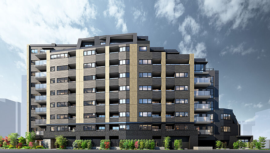 クレヴィア町屋レジデンス 外観完成予想CG