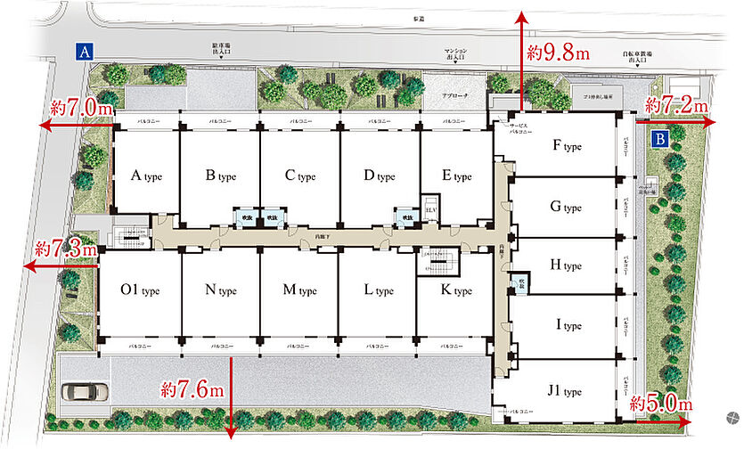 クレヴィア新川崎 共用部