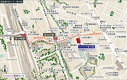 クレヴィア新川崎 現地案内図
