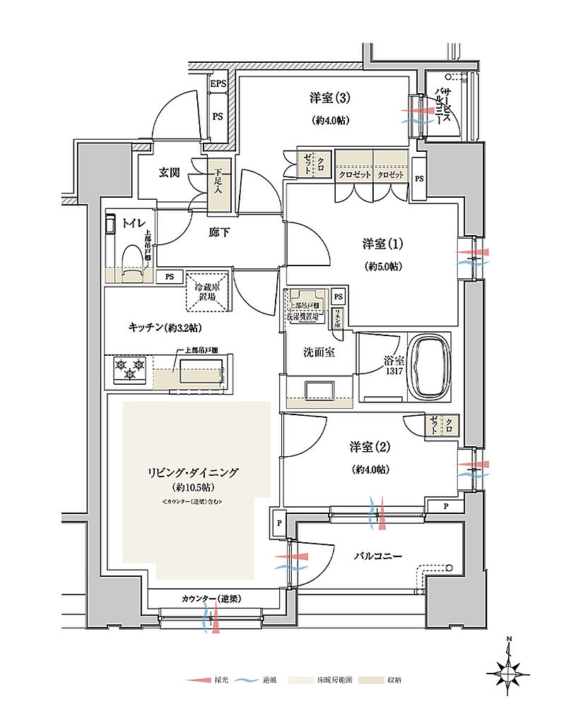 クレヴィア板橋区役所前 間取り D