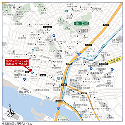 ワイズエステムコート旭橋駅ザ・ウェスト 現地案内図