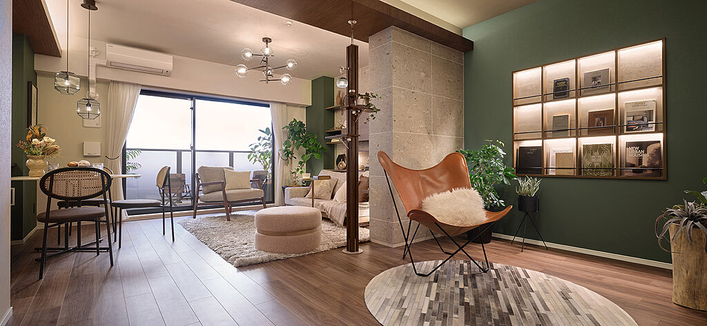 エンブル・パーク＆レジデンス駿河池田 リビングルーム