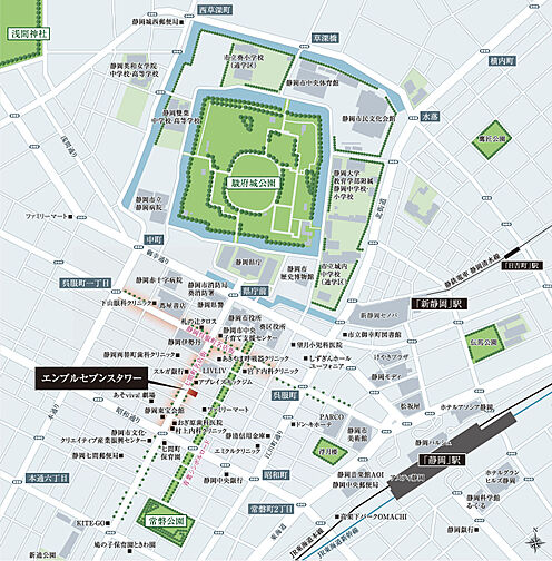 エンブルセブンスタワー 現地案内図