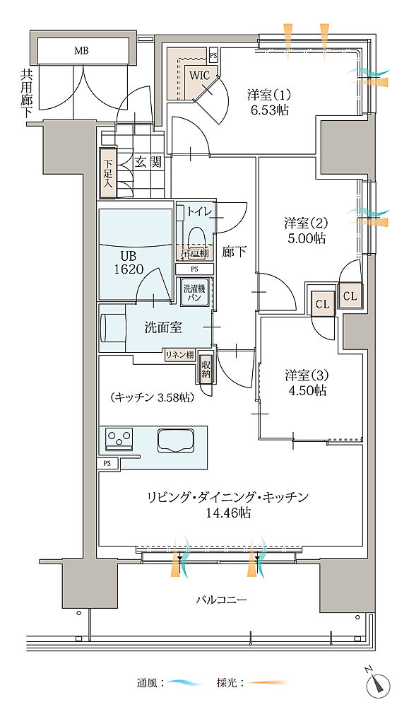 エンブルセブンスタワー 間取り D