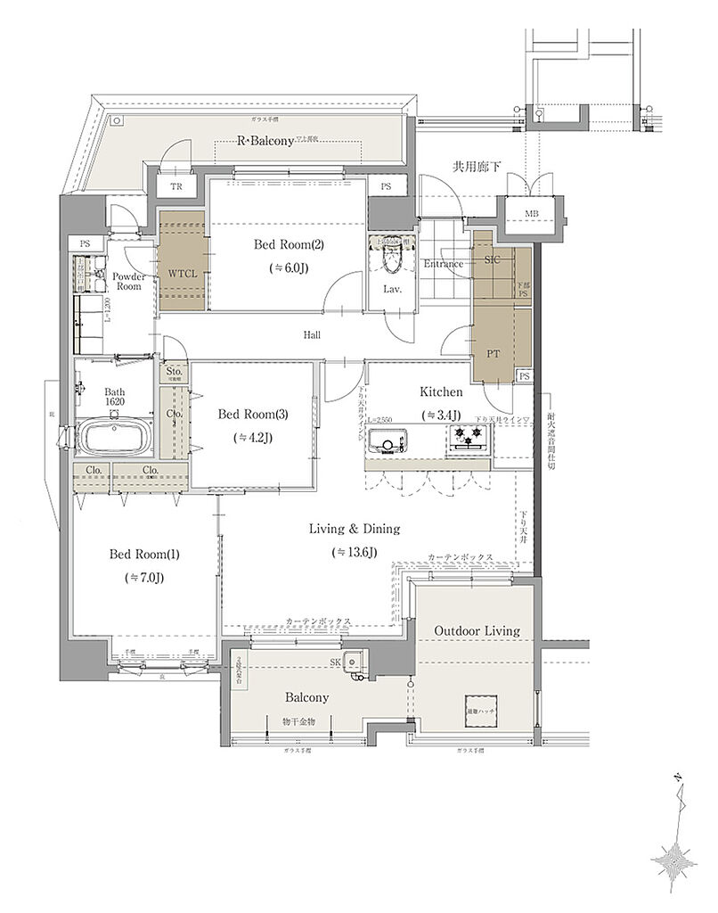 クラブスタイル神松寺 間取り D