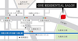 クラブスタイル大橋レーヴ モデルルーム案内図