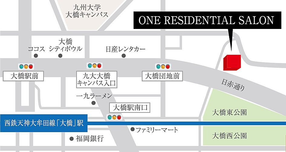 クラブスタイル大橋レーヴ モデルルーム案内図