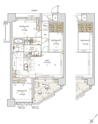 クラブスタイル大橋レーヴ 間取り C