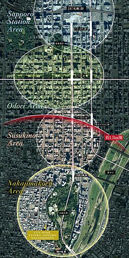 シティホームセントリック札幌中島公園 アクセス図