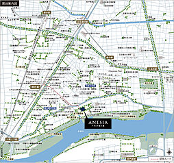 アネシア南六郷 現地案内図