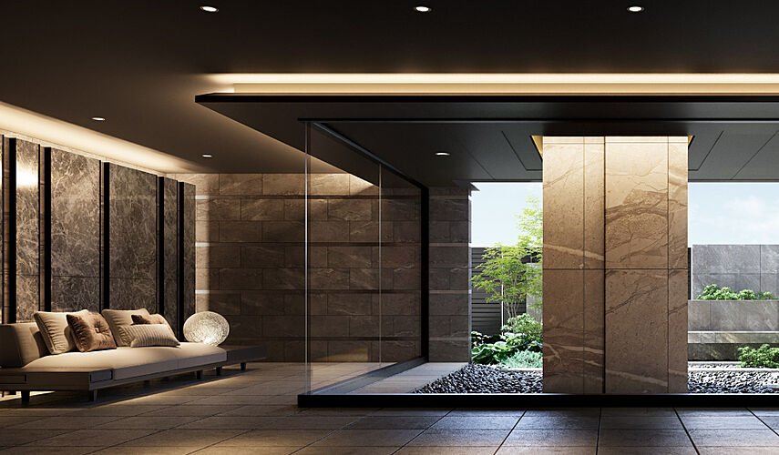 アネシア隼人池公園 エントランスホール完成予想CG