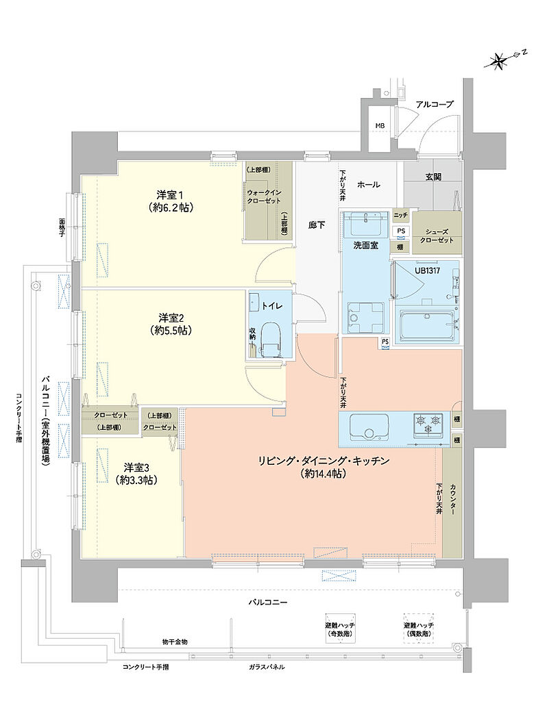 アーバンパレットオリエンス南上原 間取り A