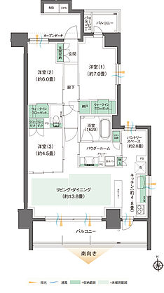 レジデンシャル仙台卸町 間取り I