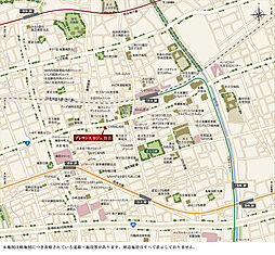 プレサンス ロジェ 住吉 現地案内図
